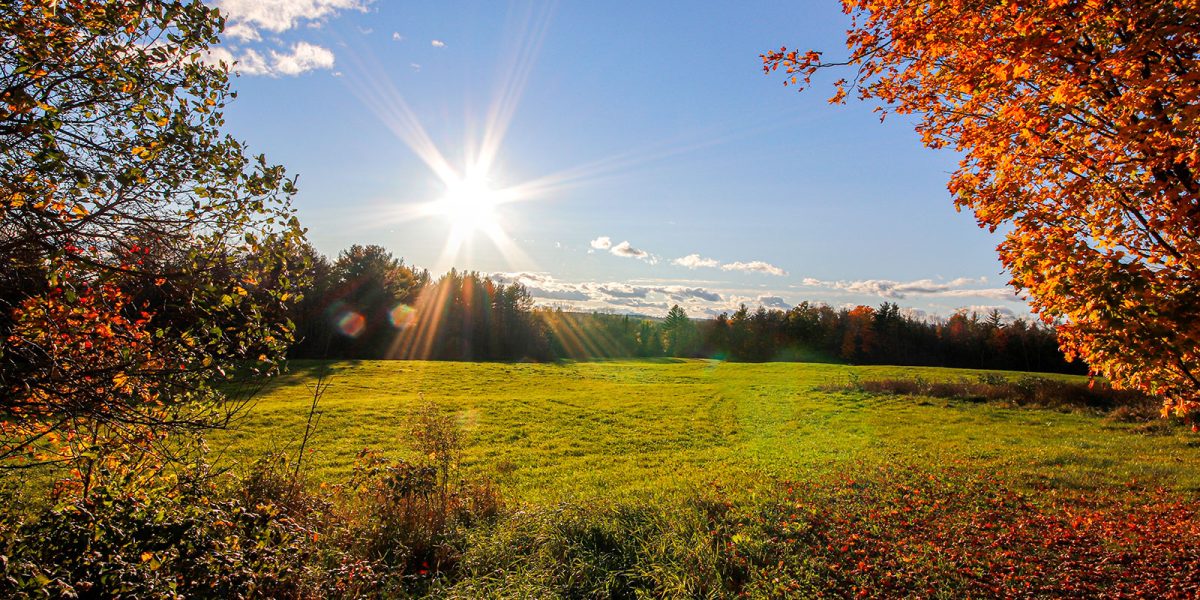 Autumn Sunburst in New Sharon, Maine