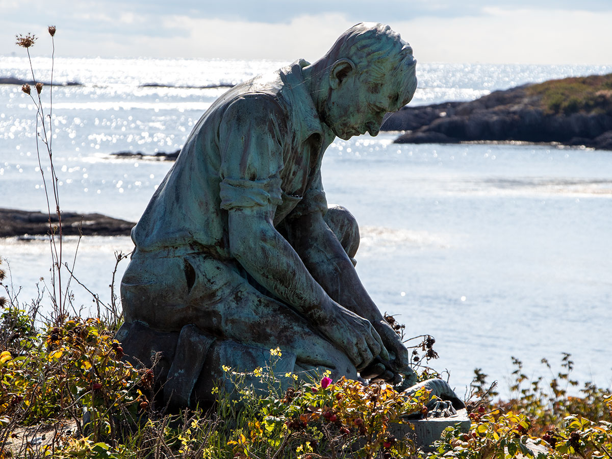Fisherman's Statue, Bailey Island, Harpswell, Maine