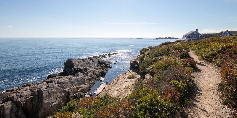 Giant's Steps Path in Harpswell, Maine - Facing South