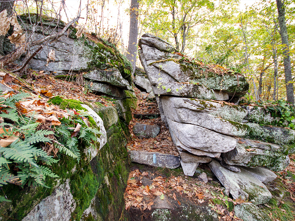 Granite Steps & Narrow Trail, Sanders Hill Trail