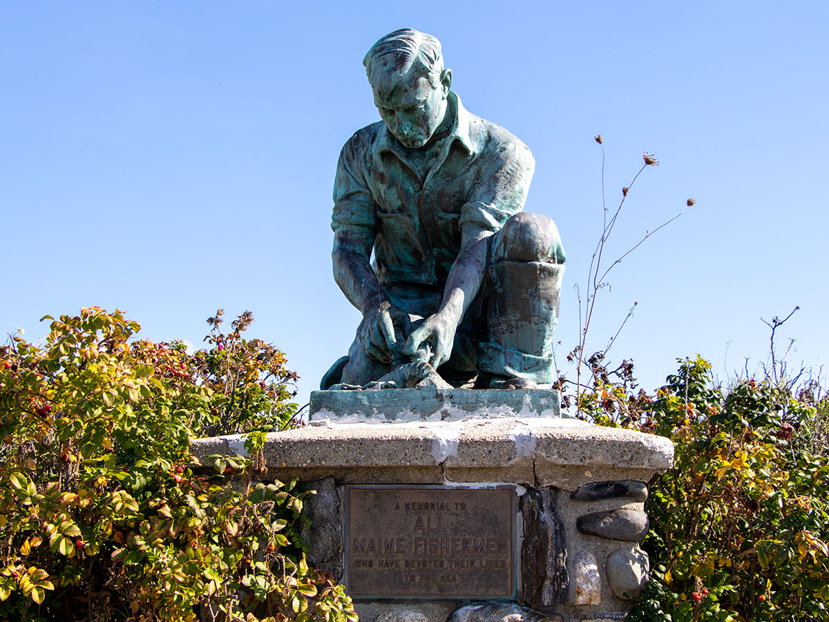 Lobsterman's Statue, Bailey Island, Harpswell, Maine