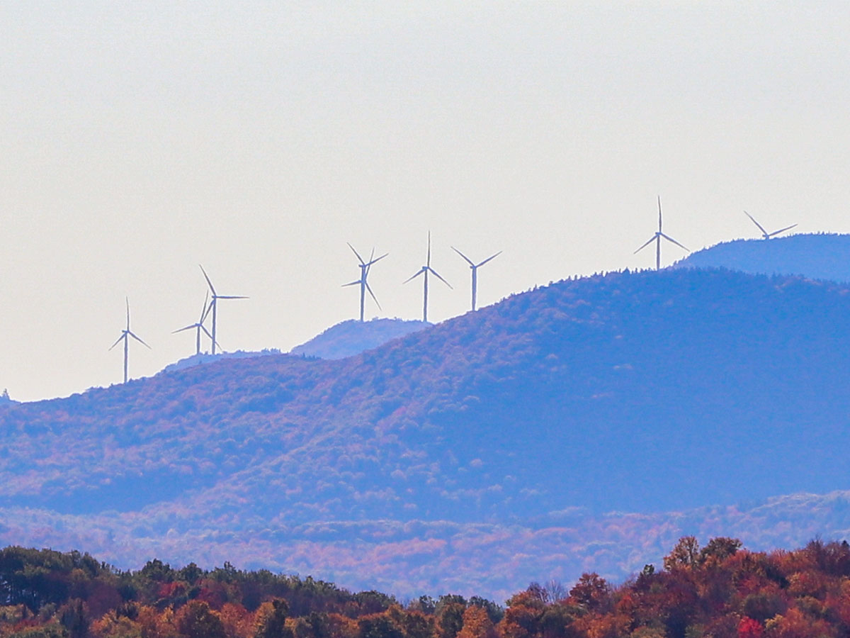Record Hill Wind Farm in Roxbury, Maine, Wind Turbines