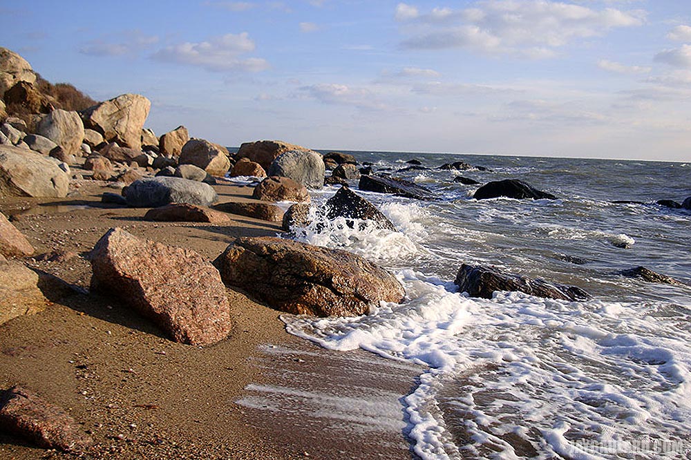 Rocks in Water at Hammonasset Point, CT