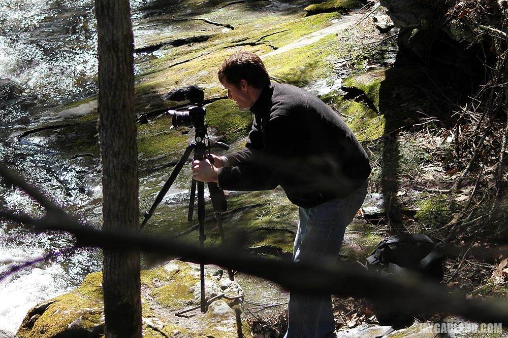 Jay Gaulard Capturing Video Footage of River