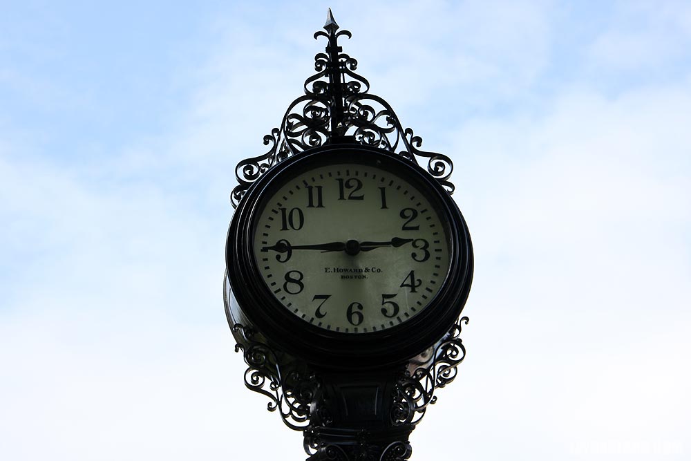 Clock in Bar Harbor, Maine