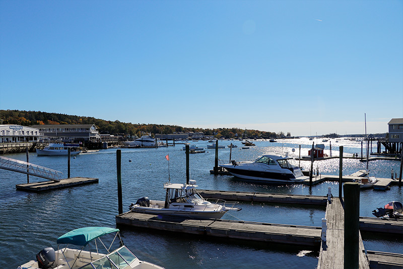 Boats Docked in Boothbay Harbor