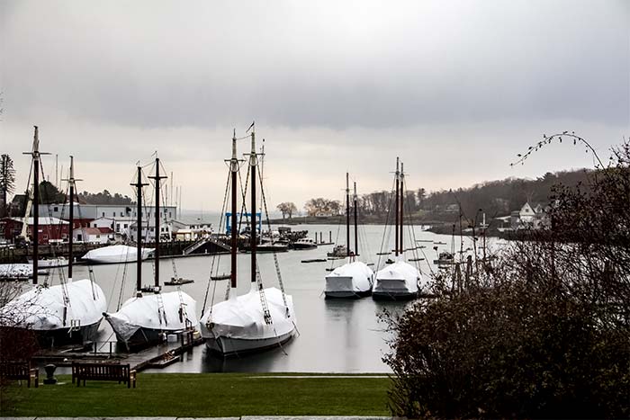 Camden Harbor During Winter