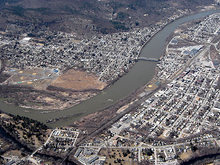 Aerial View of Delaware River