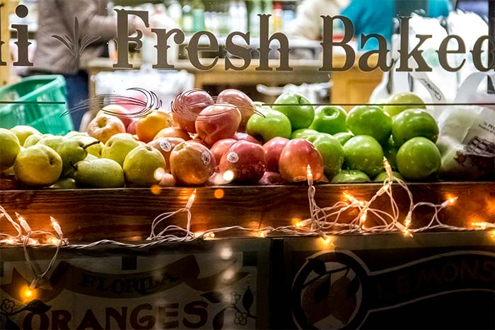 Fresh Fruit in Market Window