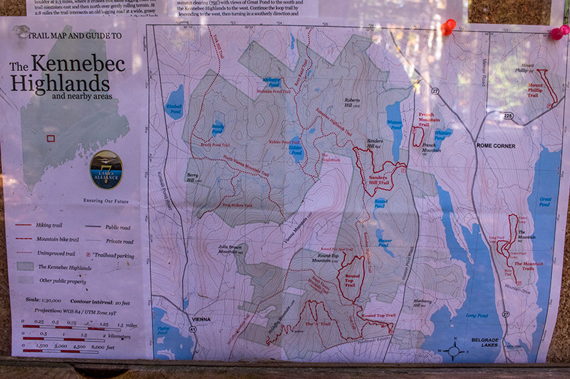 Kennebec Highlands Trail Map