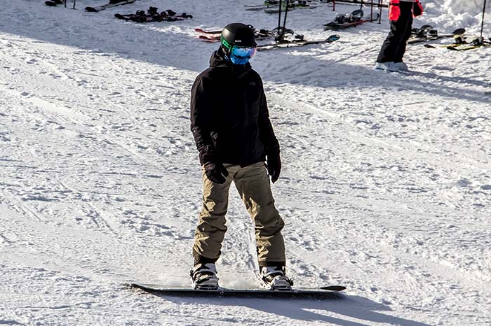 Kid on Snowboard