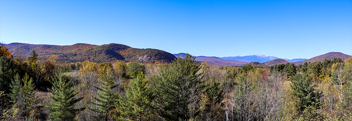 Panoramic Photograph of Mount Washington From the South - Intervale Scenic Vista