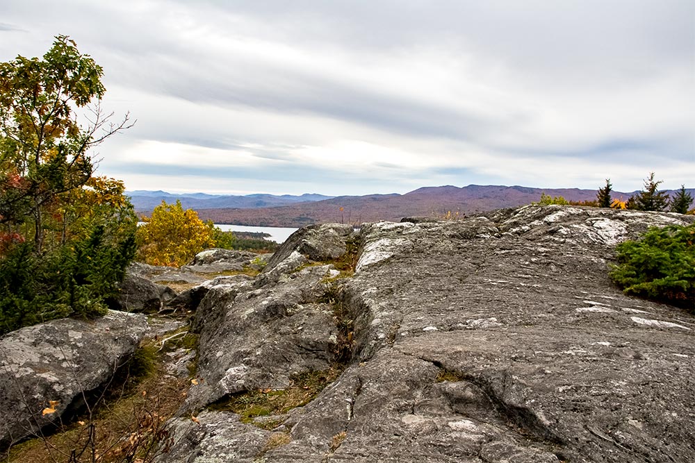 Peak of Center Hill in Weld, Maine