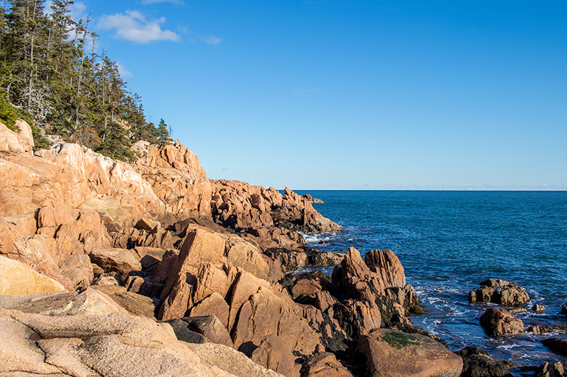 Rocky Bass Harbor  Coast in Maine