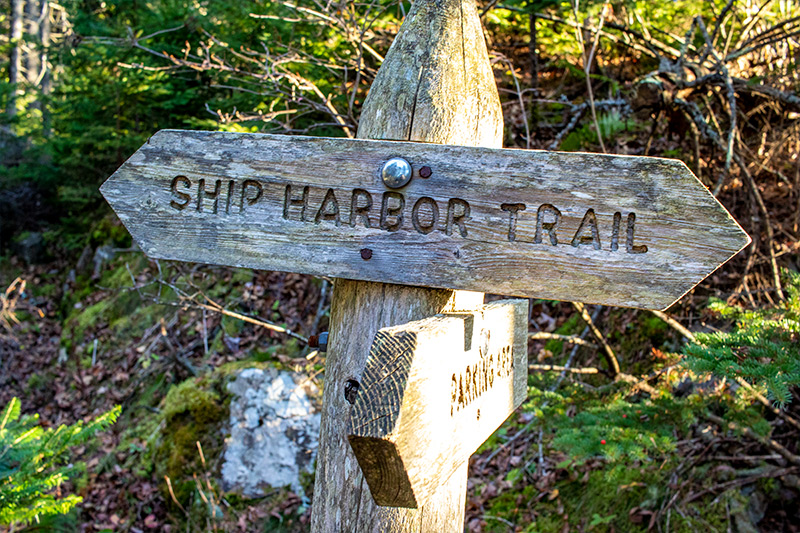 Ship Harbor Trail Sign