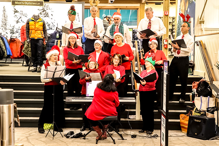 Holiday Singers at L.L. Bean in Freeport