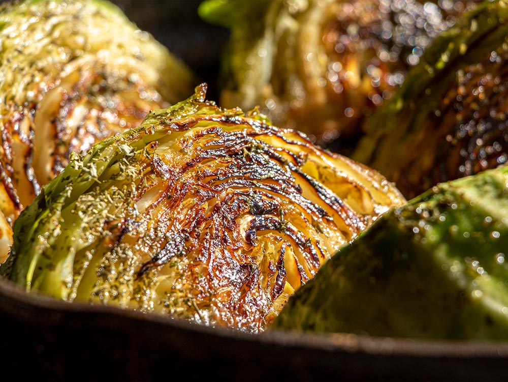 Skillet Roasted Cabbage Recipe