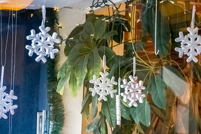 Artificial Snowflakes in Storefront