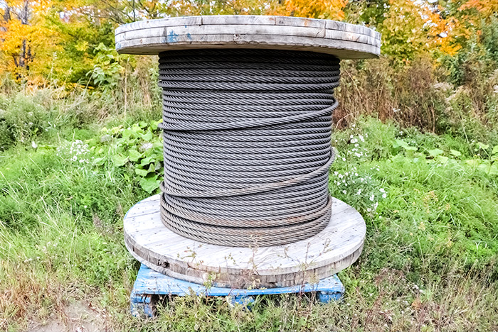 Spool of Chairlift Cable