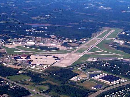 Aerial View of Stewart Airport in New York