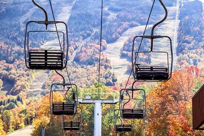 Chairlift at Sugarloaf in Autumn