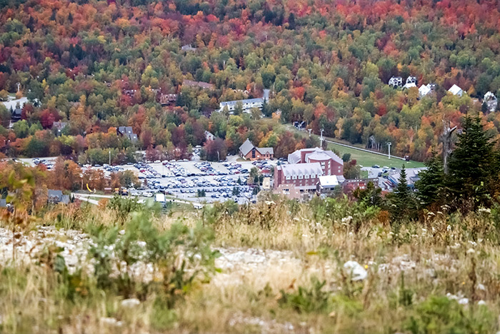Sugarloaf Base Lodge & Restaurants from Top of Mountain