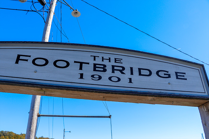 The Footbridge Sign, Maine
