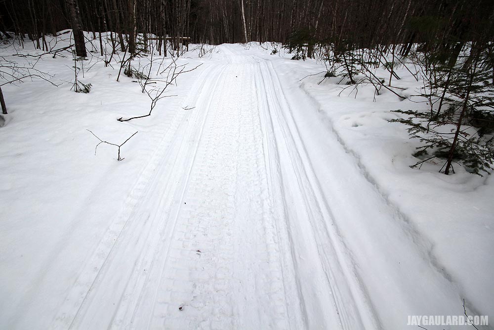 Snowmobile Trail in Maine