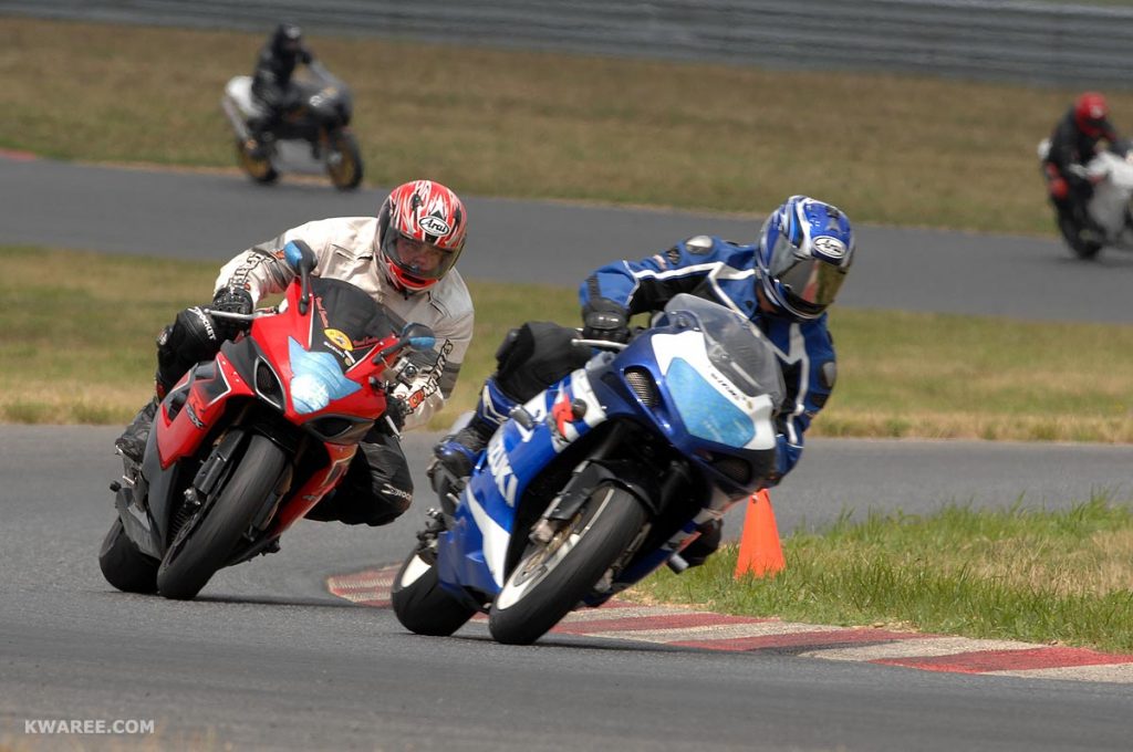 Sport Bikes Racing on Track in New Jersey