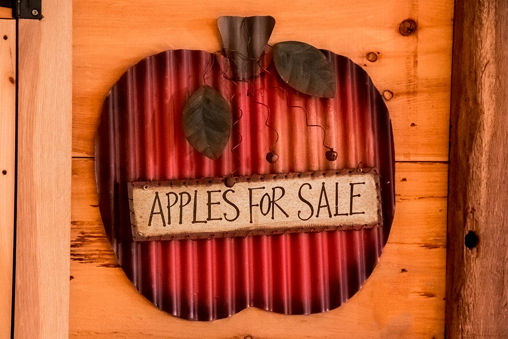 Apples For Sale Sign