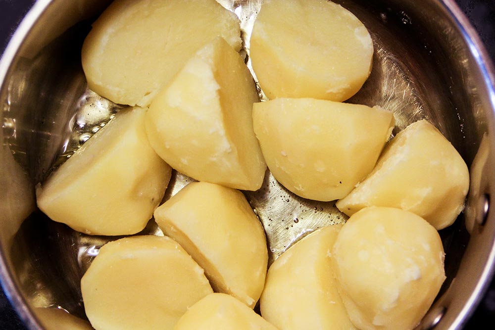Boiled Potatoes in Extra Virgin Olive Oil