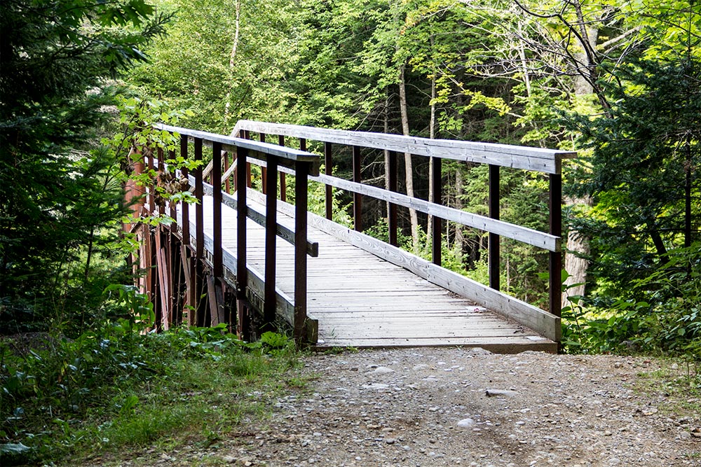 Bridge That Crosses Carrabassett River in Maine