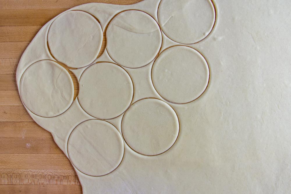 Forming Round Pieces of Dough