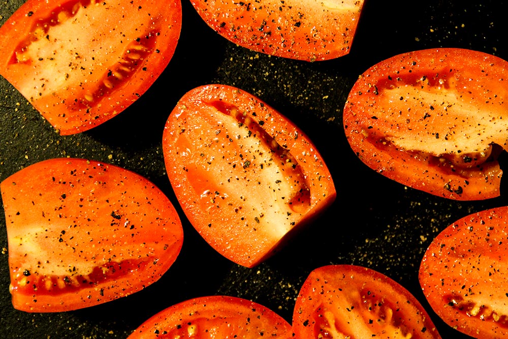 Halved Seasoned Tomatoes