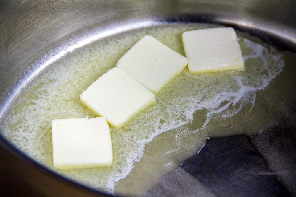 Melting Butter in Saucepan