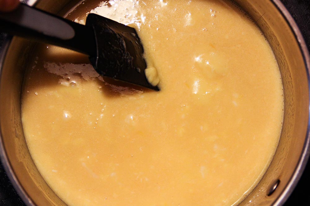 Melting Butter in Scrambled Eggs