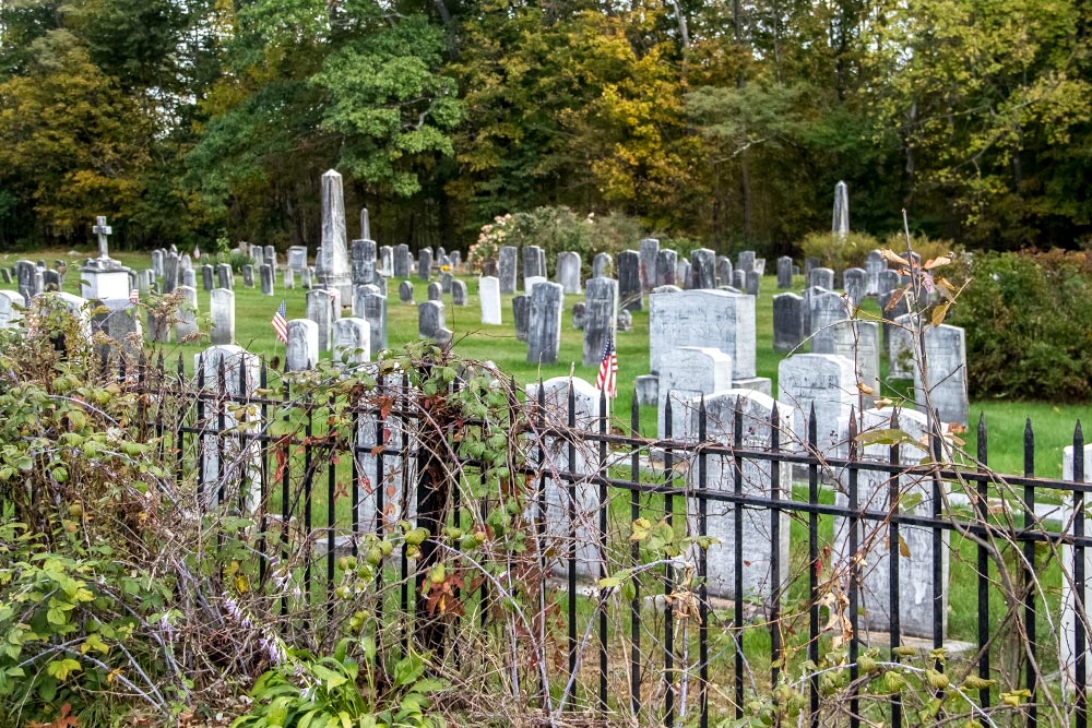 Cemetery in Mercer, Maine