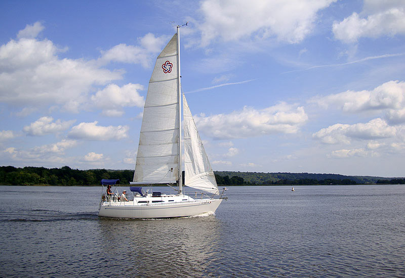 Sailboat on Connecticut River