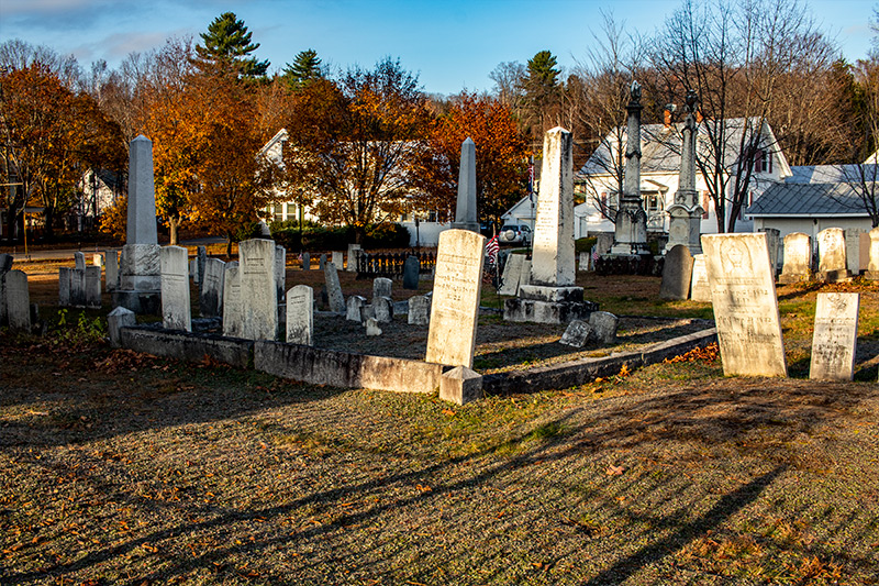Spooky Cemetery on Halloween