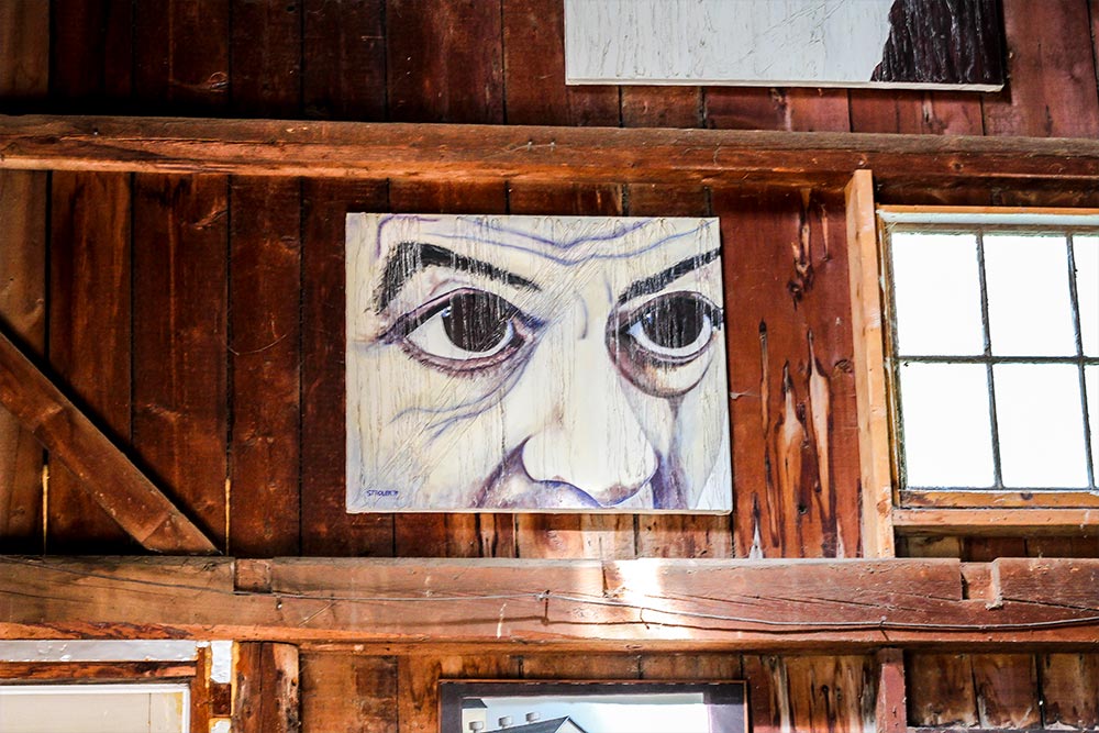Eyes of a Man Painting in Stadler Gallery