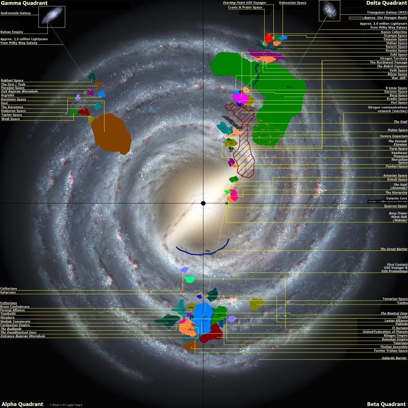 Star Trek Galaxy Map