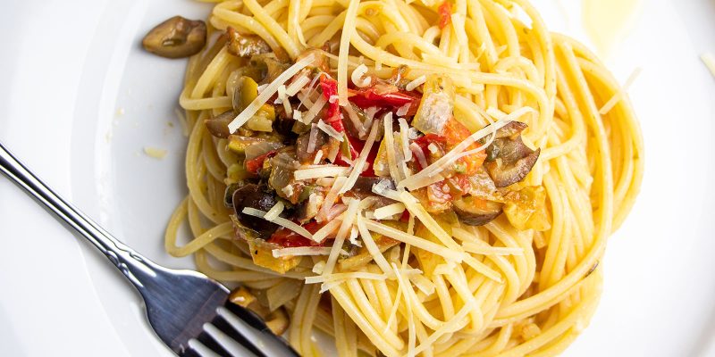 Spaghettini with Caper Sauce