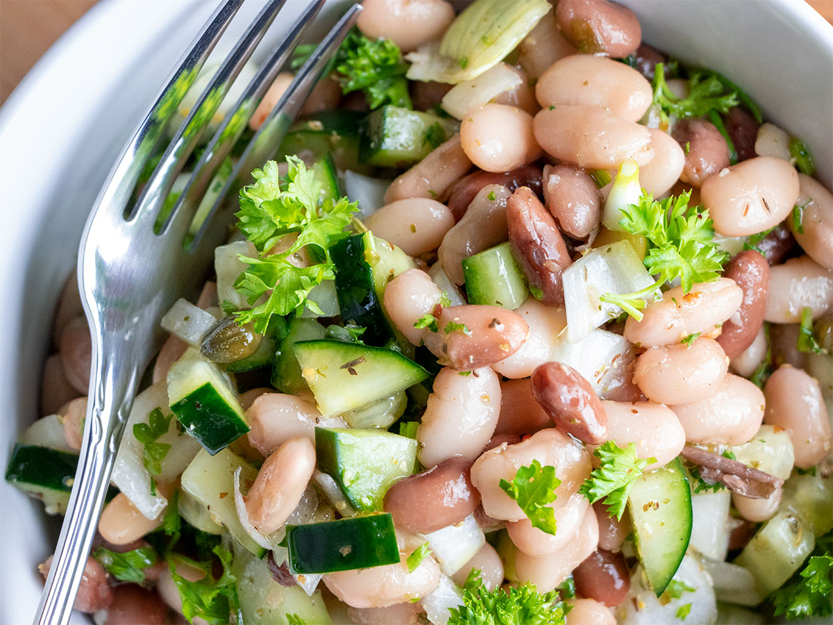 Bean Salad with Capers & Vinaigrette