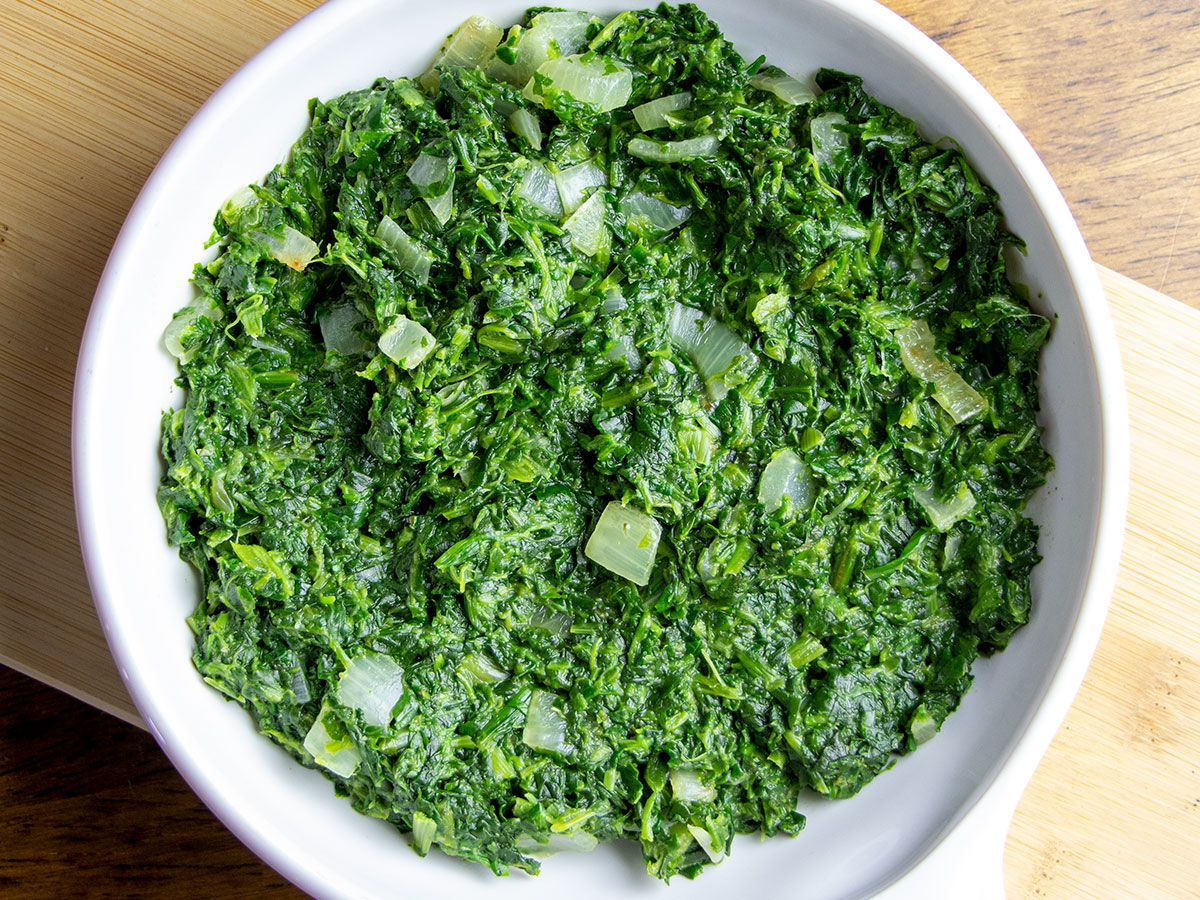 Spinach for Eggs Florentine