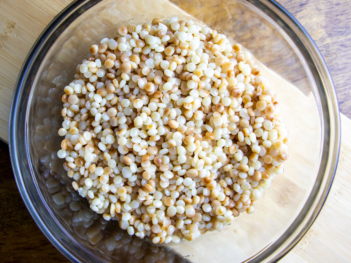 Toasted Cooked Pearl Couscous