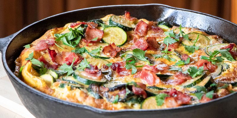 Bacon, Zucchini, & Parsley Recipe Frittata by Mary Berry