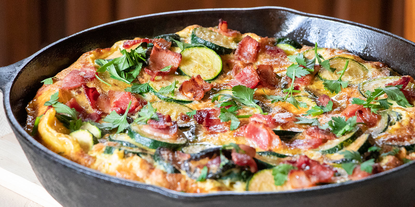 Bacon, Zucchini, & Parsley Frittata Recipe by Mary Berry Jay Gaulard