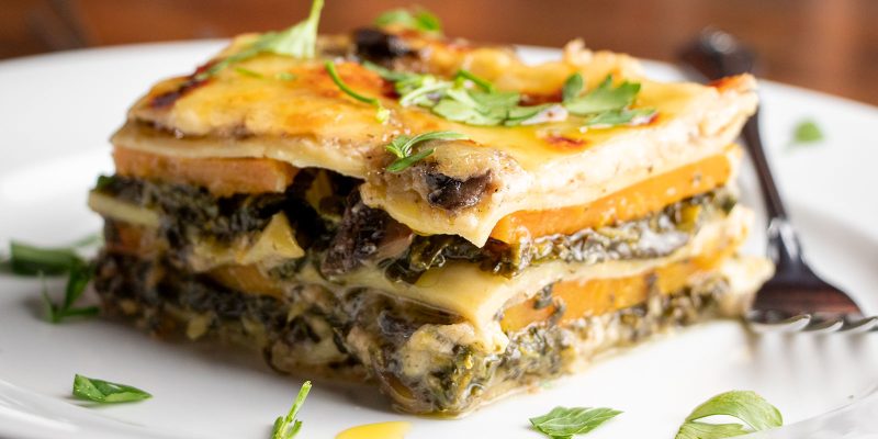 Butternut Squash & Mushroom Lasagna Recipe