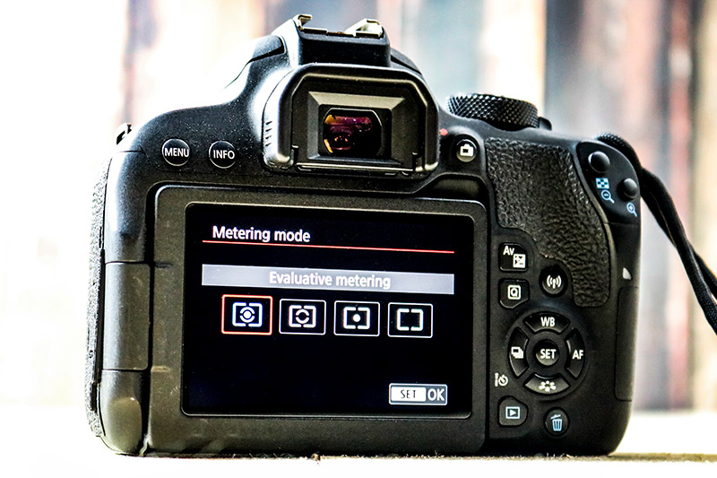 Canon Rebel T3i (EOS 600D) Metering Mode Settings