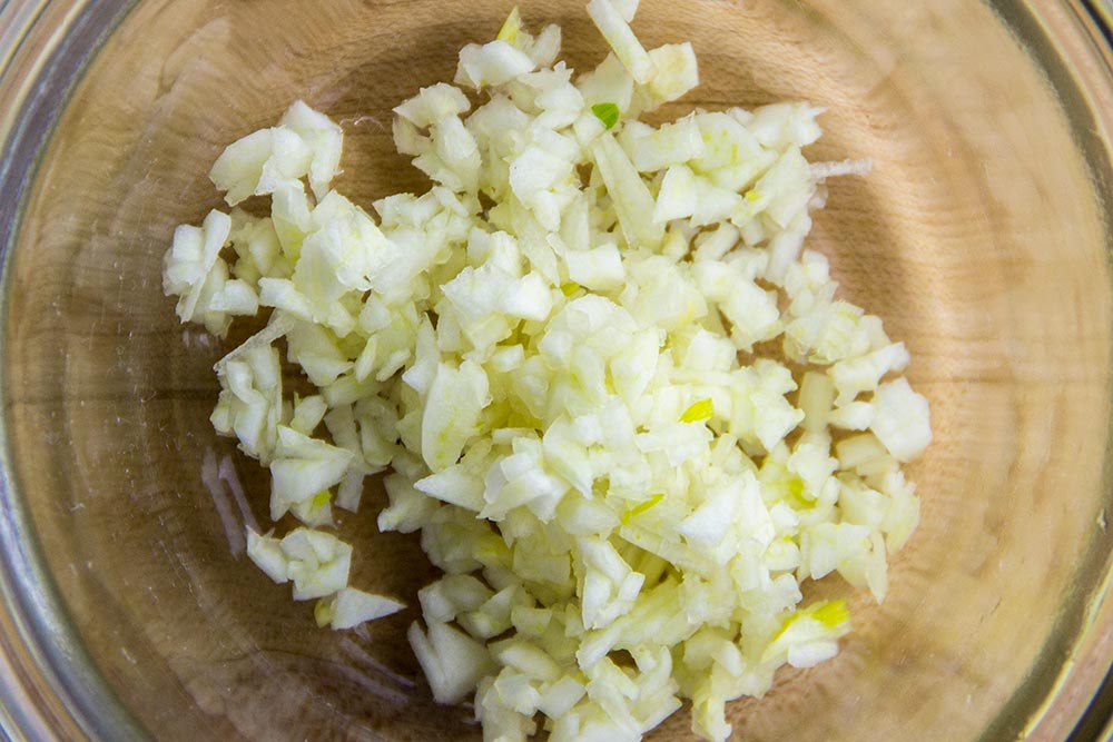 Minced Fresh Raw Garlic